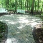 platinum property services cleans concrete pavers